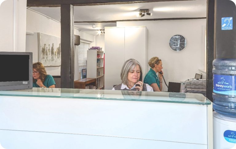 Working shot in AA reception